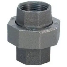 3/8″ Black Steel Union Fitting – 150 PSI Rating