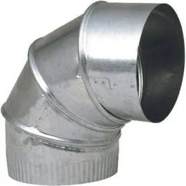 3-Inch Galvanized 90-Degree Adjustable Furnace Elbow