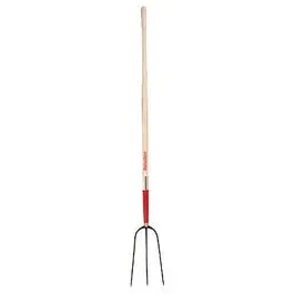 3-Tine Oval Hay Fork with Hardwood Handle – 48-Inch Length