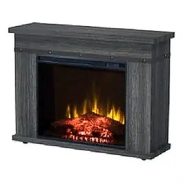32-Inch Charcoal Oak Electric Infrared Mantle Heater