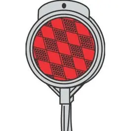 36-Inch Reflective Red Aluminum Driveway Marker Stake