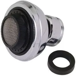 360° Swivel Faucet Aerator – Chrome, Dual-Thread (55/64″ & 15/16″)