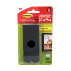 3M Command Black Picture Hanging Strips – Damage-Free Wall Mounting System