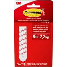 3M Command Refill Strips – Removable Adhesive Replacement for Hooks & Hangers