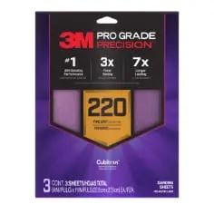 3M Pro Grade Precision Sanding Sheets – Fast-Cut, Clog-Resistant Abrasive Paper