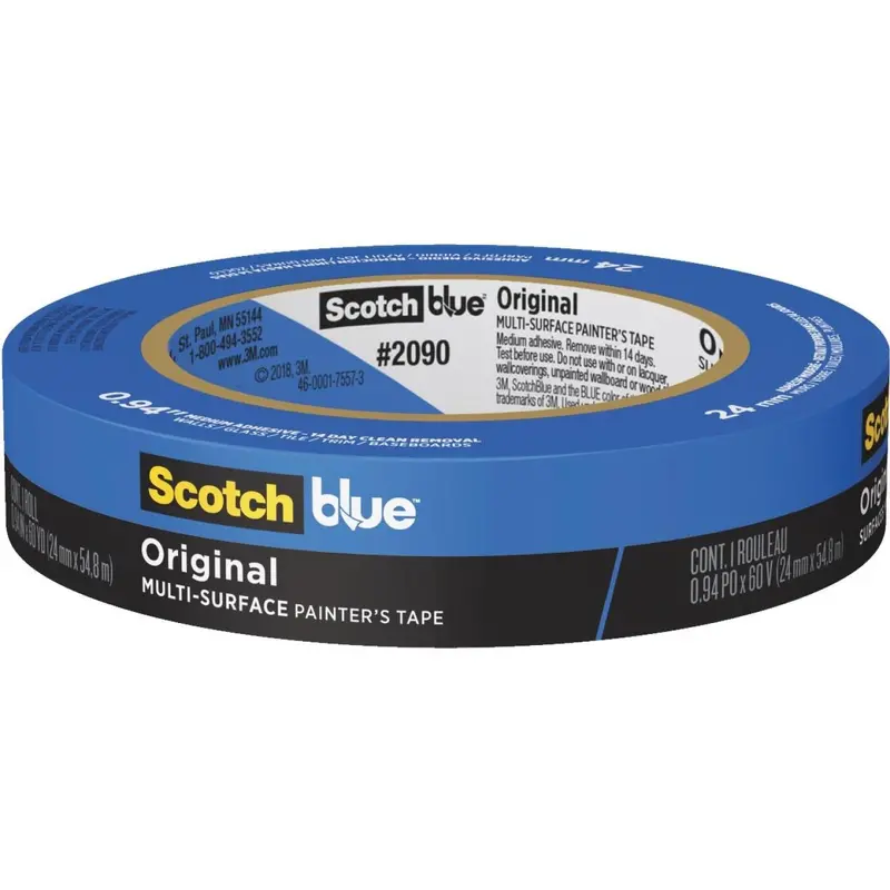 3M Scotch Blue Painter’s Tape – 0.94 in x 60 yd, Original Low-Adhesion Masking Tape