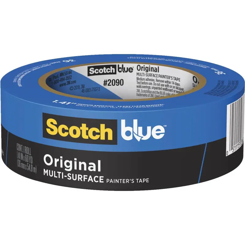 3M Scotch Blue Painter’s Tape – 1.41 in x 60 yd, Original Low-Tack Masking Tape