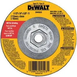 4.5″ General-Purpose Metal Grinding Wheel