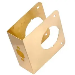 4.5-Inch Brass Door Reinforcement Plate for Added Security