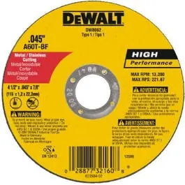 4.5-Inch Thin-Cut Metal Cutting Wheel for Angle Grinders