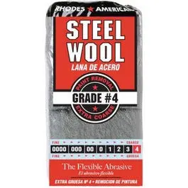 #4 Extra-Coarse Steel Wool Pads – 12-Pack for Heavy-Duty Cleaning