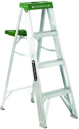 4-Foot Aluminum Step Ladder – Lightweight & Durable