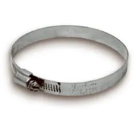 4-Inch Galvanized Worm Gear Hose Clamp