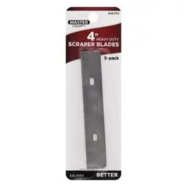 4-Inch Glass and Tile Scraper Blades – Heavy-Duty, 5-Pack