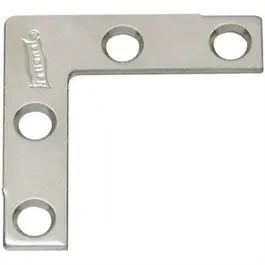 4-Pack 1.5-Inch Zinc Flat Corner Brackets