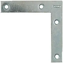 4-Pack 4-Inch Zinc Flat Corner Brackets