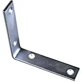 4-Pack 7/8-Inch Zinc Corner Brackets