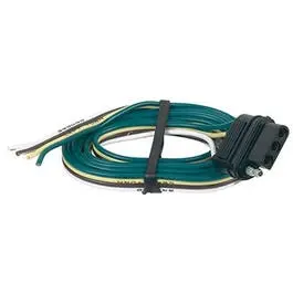 4-Pole Flat Trailer Connector – Molded Rubber Female Plug