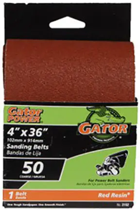 4 x 36-Inch Aluminum Oxide Sanding Belt – 40-Grit for Rough Shaping and Deburring