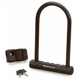 4 x 8-Inch U-Shaped Bicycle Lock with Keyed Security