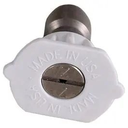 40-Degree Wide-Angle High-Pressure Nozzle – 4.0 Orifice, White Tip