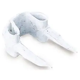 40-Pack White Insulated Wire Staples – 1/8-Inch Crown for Electrical Work