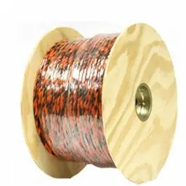 400-Foot Black-and-Orange Twisted Polypropylene Truck Rope
