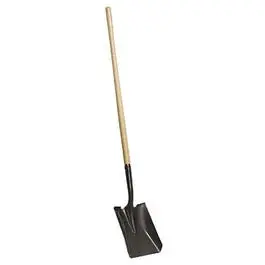 44-Inch Square-Point Dirt Shovel with Ergonomic Handle