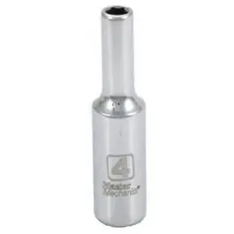 4mm 6-Point Deep Well Socket – 1/4-Inch Drive Metric