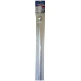 5-Foot Brushed Aluminum Flagpole with Integrated Unfurler