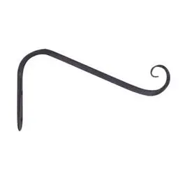 5-Inch Angled Black Hanging Plant Hook