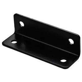 5-Inch Black Steel Corner Brace for Reinforced Joinery