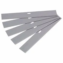 5-Pack of 4-Inch Stainless Steel Razor Blades