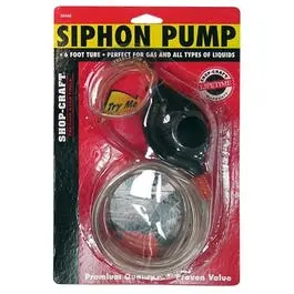 6-Foot Flexible Tube Siphon Pump – Manual Liquid Transfer Tool