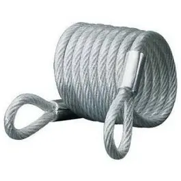 6-Foot Self-Coiling Padlock Cable – 6mm Coated Steel