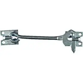 6-Inch Heavy-Duty Steel Safety Gate Hook with Spring Latch
