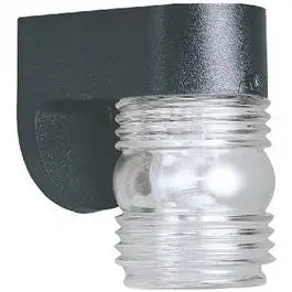 60-Watt Black Wall-Mount Lantern Fixture