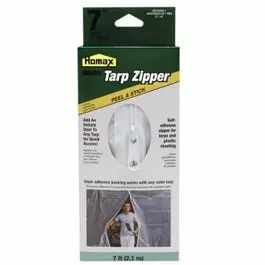 7-Foot Peel-and-Stick Tarp Zipper Door Kit