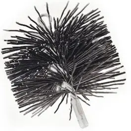 8-Inch Black Polypropylene Chimney Cleaning Brush