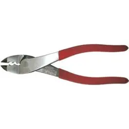 8-Inch Combination Crimper and Staker Tool for Electrical and HVAC Work
