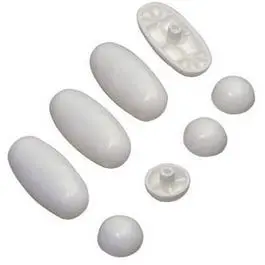 8-Piece Snap-In Toilet Seat Bumper Set – Soft-Close Cushion Inserts