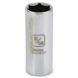 9/16-Inch 6-Point Deep Well Socket, 3/8-Inch Drive