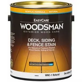 Acrylic Exterior Stain for Decks, Siding, and Fences – Pure Natural Tone, 1-Gallon