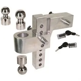 Adjustable 8-Inch Ball Mount for Trailer Hitches