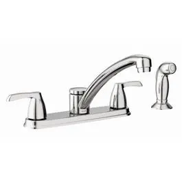 Adler Double-Handle Kitchen Faucet – Chrome Finish