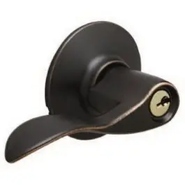 Aged Bronze Accent Entrance Door Lockset
