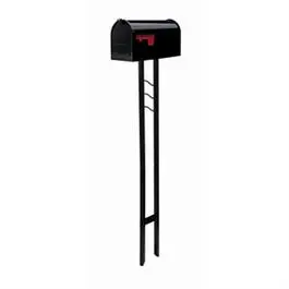 All-in-One Portable Mailbox and Post Kit – Matte Black Finish