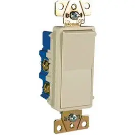 Almond 4-Way Decorator Light Switch – 15A