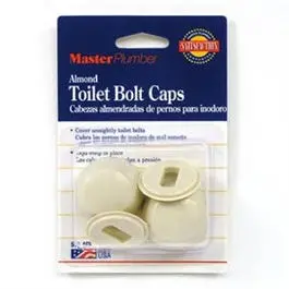 Almond-Finish Toilet Bolt Cover Cap