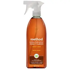 Almond-Scented Daily Wood Surface Cleaner – 28 oz, Eco-Friendly